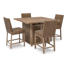 Ashley Furniture Walton Bridge Driftwood 5pc Outdoor Dining Set