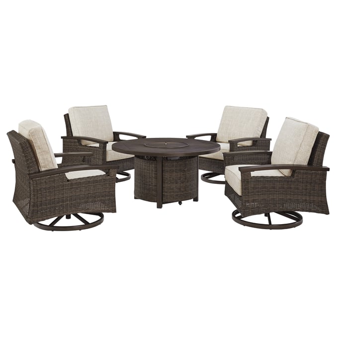 Ashley Furniture Paradise Trail Medium Brown 5pc Outdoor Dining Set P750-776-OUT-DR-S3