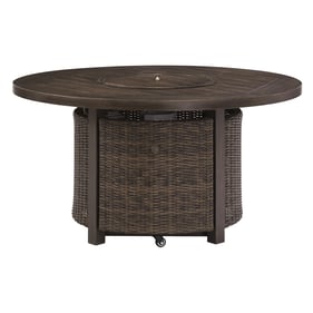 Ashley Furniture Paradise Trail Medium Brown Round Fire Pit Table