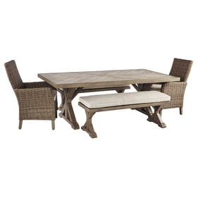 Ashley Furniture Beachcroft Beige 5pc Outdoor Dining Set