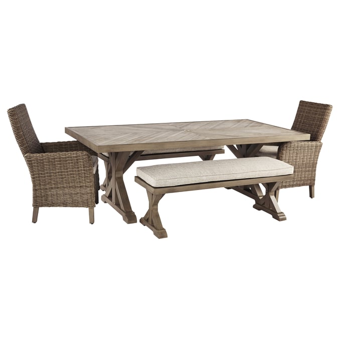 Ashley Furniture Beachcroft Beige 5pc Outdoor Dining Set P791-625-OUTDOOR-DR-S1