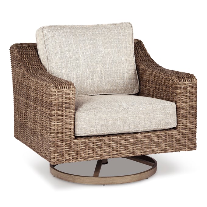 Ashley Furniture Beachcroft Beige Swivel Lounge Chair P791-821