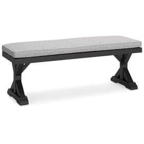 Ashley Furniture Beachcroft Black Light Gray Bench