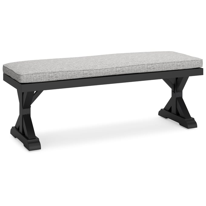 Ashley Furniture Beachcroft Black Light Gray Bench P792-600