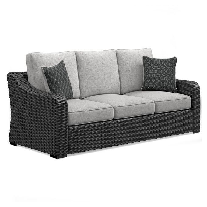 Ashley Furniture Beachcroft Black Light Gray Sofa P792-838