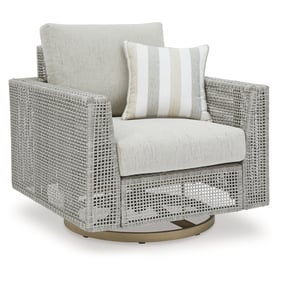 Ashley Furniture Seton Creek Gray Swivel Lounge With Cushion