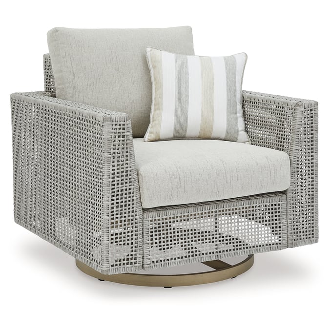 Ashley Furniture Seton Creek Gray Swivel Lounge With Cushion P798-821