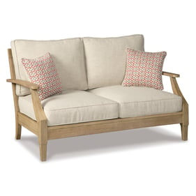 Ashley Furniture Clare View Beige Wood Loveseat