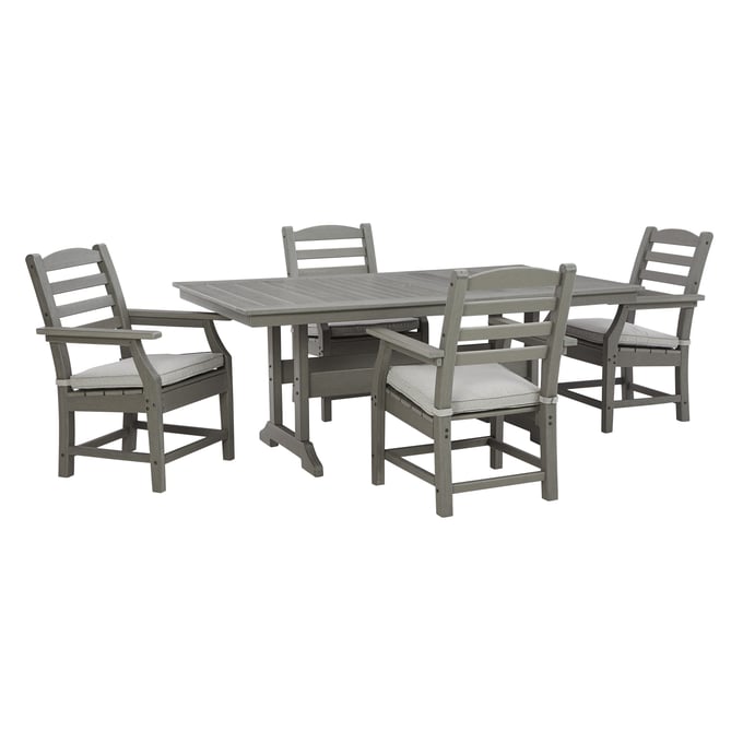 Ashley Furniture Visola Gray 5pc Outdoor Dining Set P802-ODS-S2