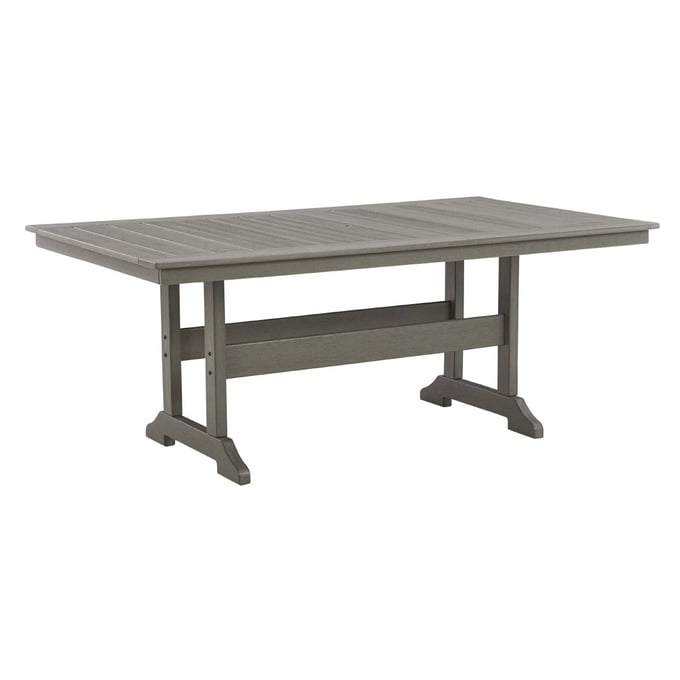 Ashley Furniture Visola Gray Outdoor Rectangle Dining Table P802-625