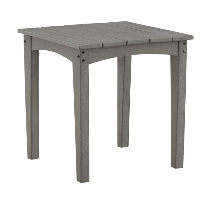 Ashley Furniture Visola Gray Outdoor Square End Table P802-702