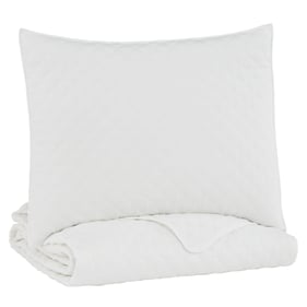 Ashley Furniture Ryter White Twin Coverlet Set