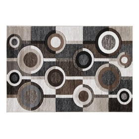 Ashley Furniture Guintte Black Brown Medium Rug