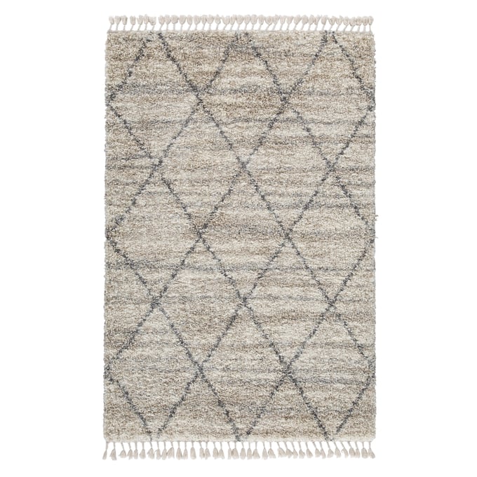 Ashley Furniture Abdalah Gray Cream Large Rug R404621