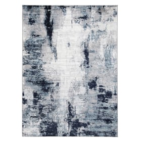 Ashley Furniture Leonelle Cream Blue Gray Medium Rug