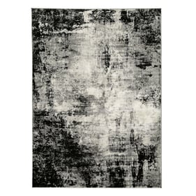 Ashley Furniture Zekeman Black Cream Gray Medium Rug