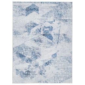 Ashley Furniture Haddam Blue Gray Cream Medium Rug