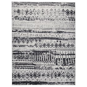 Ashley Furniture Devman Black Cream Gray Medium Rug