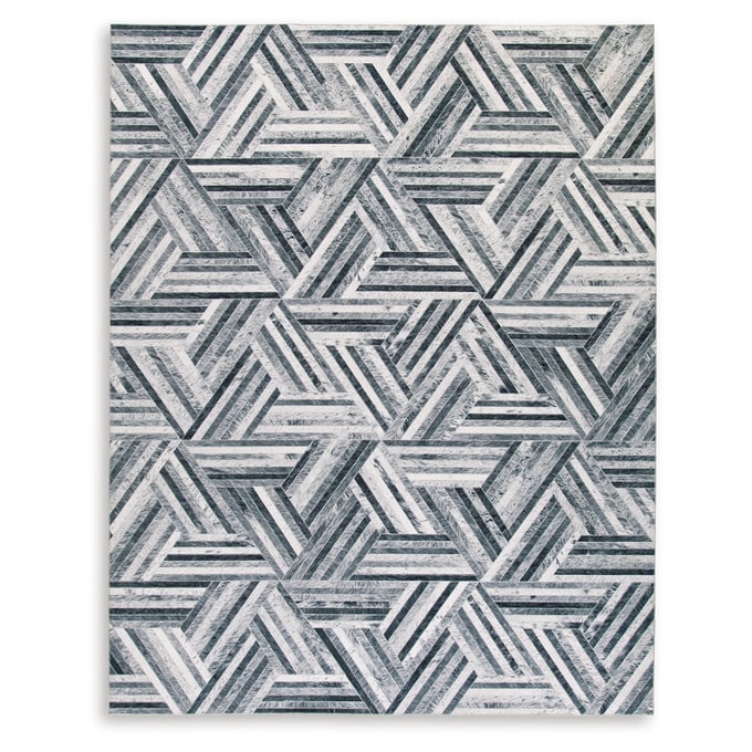 Ashley Furniture Adalock Gray Cream Large Rug R405791