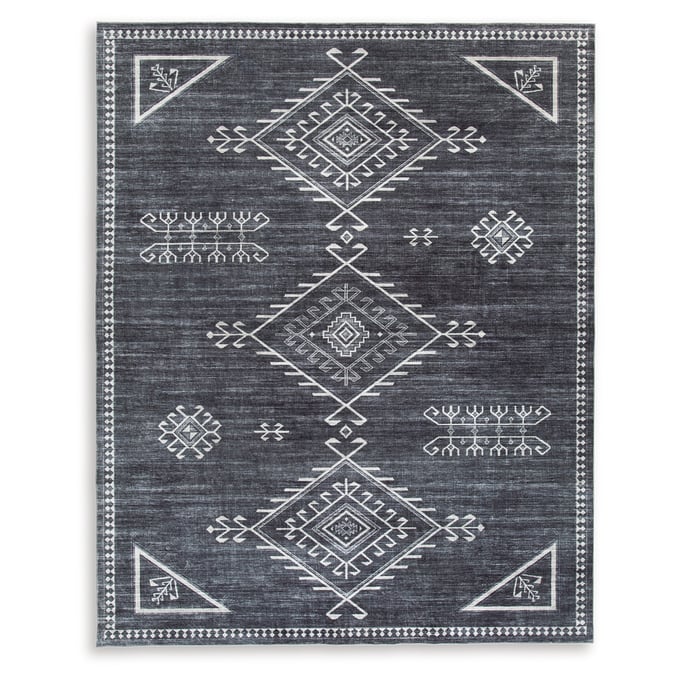 Ashley Furniture Arloman Black Cream Gray Large Rug R405931