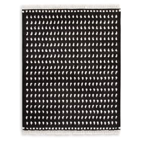 Ashley Furniture Minston Black White Large Rug