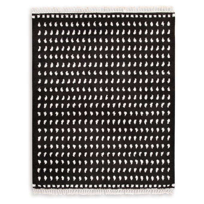 Ashley Furniture Minston Black White Large Rug R405951