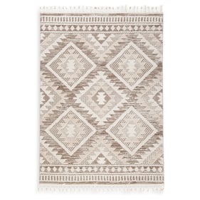 Ashley Furniture Odedale Tan Cream Medium Rug