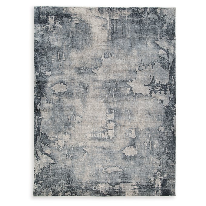 Ashley Furniture Langrich Blue Gray Cream Medium Rug R406132