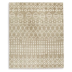 Ashley Furniture Bunchly Tan Brown Cream Large Rug