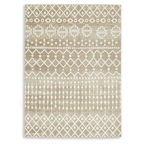 Ashley Furniture Bunchly Tan Brown Cream Medium Rug