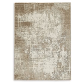 Ashley Furniture Grifflain Tan Brown Gray Medium Rug