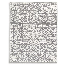 Ashley Furniture Oddetteley Gray Ivory Large Rug