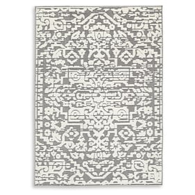 Ashley Furniture Oddetteley Gray Ivory Medium Rug