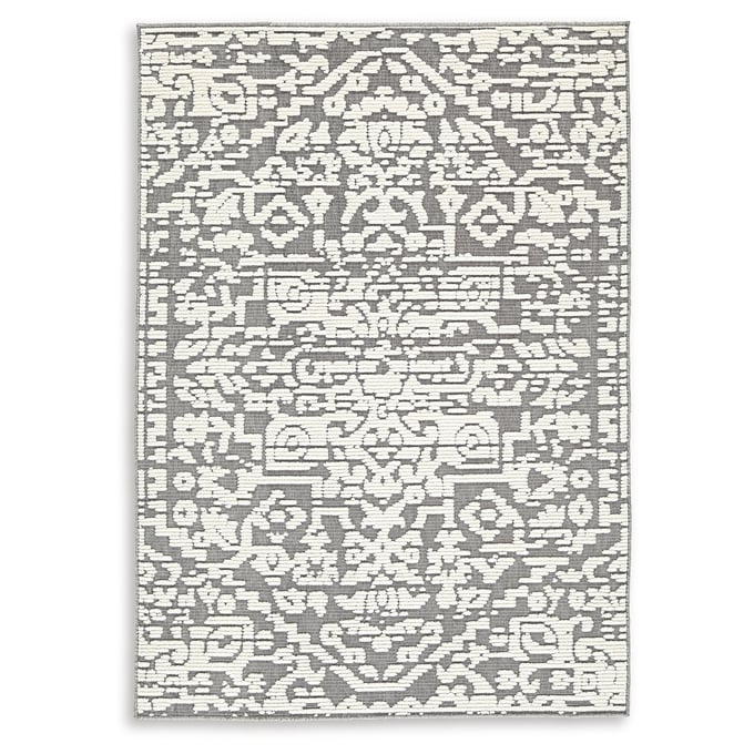 Ashley Furniture Oddetteley Gray Ivory Medium Rug R406262