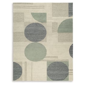 Ashley Furniture Dallane Linen Blue Green Large Rug