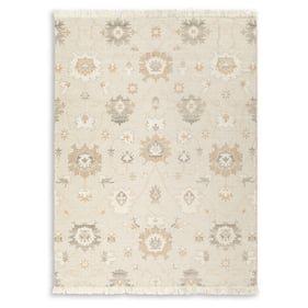 Ashley Furniture Calkin Linen Gray Caramel Large Rug