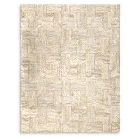 Ashley Furniture Adanmund Beige Caramel Large Rug