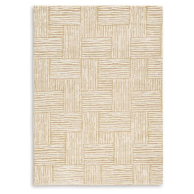 Ashley Furniture Adanmund Beige Caramel Medium Rug