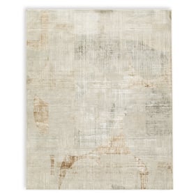 Ashley Furniture Truward Linen Gray Caramel Large Rug