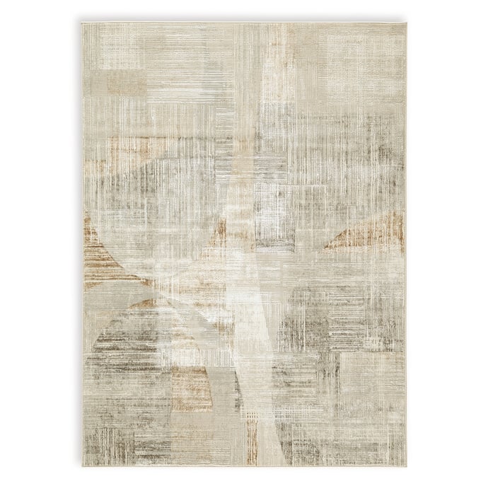 Ashley Furniture Truward Linen Gray Caramel Medium Rug R406472