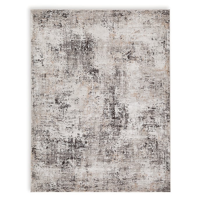 Ashley Furniture Elaning Black Gray Cream Large Rug R406701