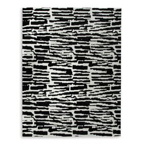 Ashley Furniture Bramshaw Black Ivory Large Rug