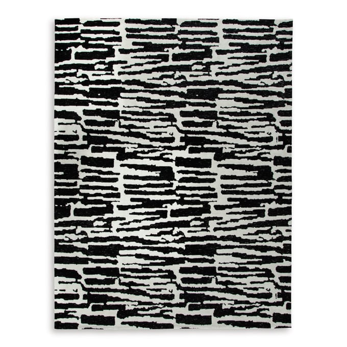 Ashley Furniture Bramshaw Black Ivory Large Rug R406761