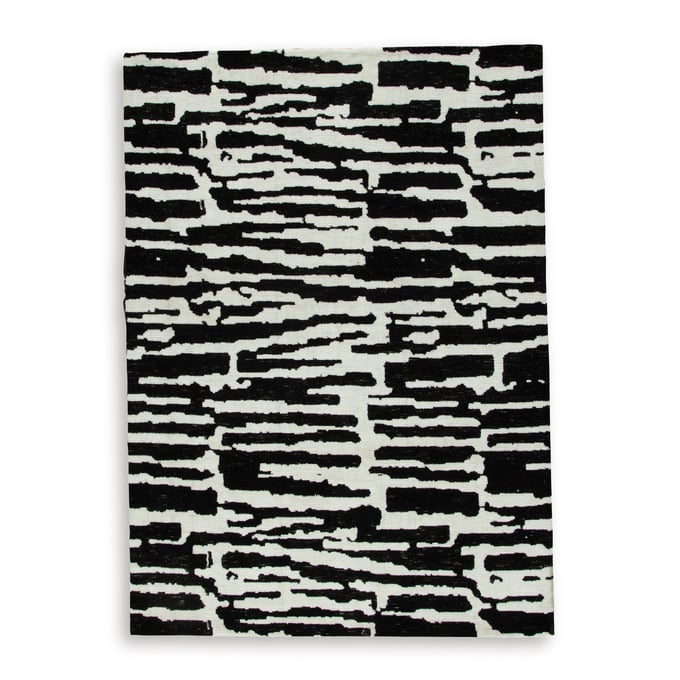 Ashley Furniture Bramshaw Black Ivory Medium Rug R406762