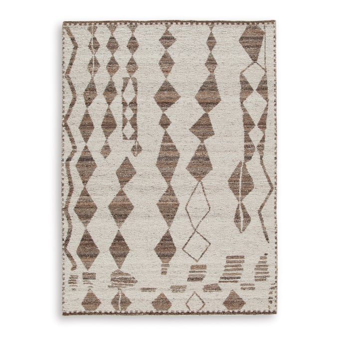 Ashley Furniture Brettler Beige Brown Medium Rug R406792