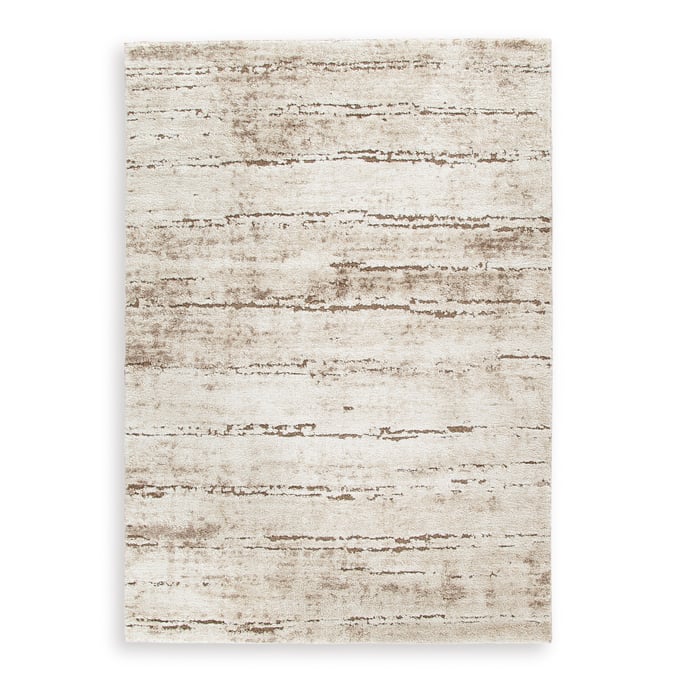 Ashley Furniture Kasney Cream Brown Medium Rug R406852