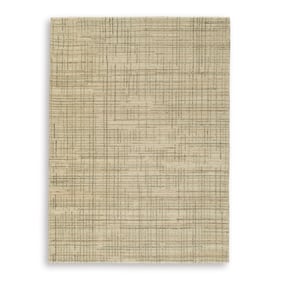 Ashley Furniture Janston Ivory Gray Tan Medium Rug