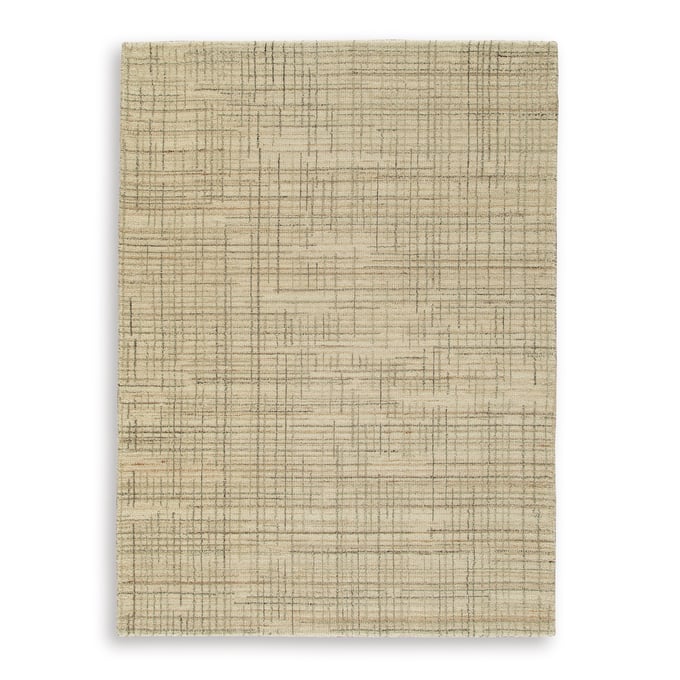 Ashley Furniture Janston Ivory Gray Tan Medium Rugs R40686-RUG-V