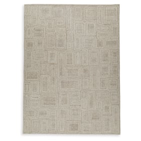 Ashley Furniture Brickburgh Gray Ivory Honey Extra Large Rug