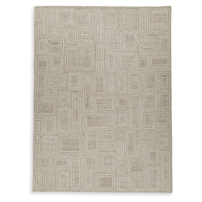 Ashley Furniture Brickburgh Gray Ivory Honey Extra Large Rug R406900